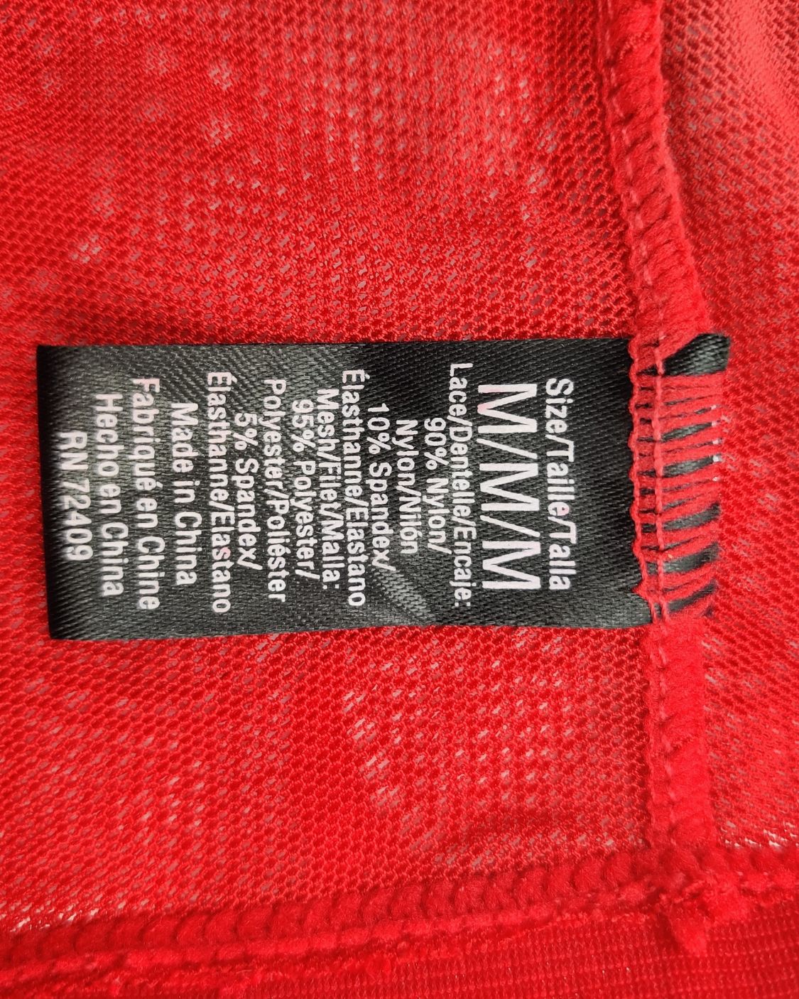 Thrift Queen Red Underwear Women M