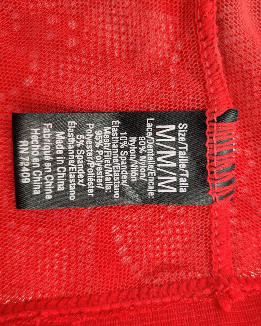 Thrift Queen Red Underwear Women M