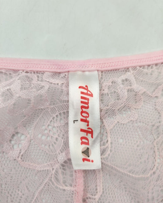 Amor Favi Pink Underwear Women M