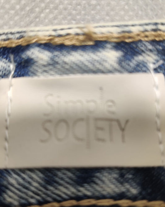 Simple Society Blue Jeans For Women L
