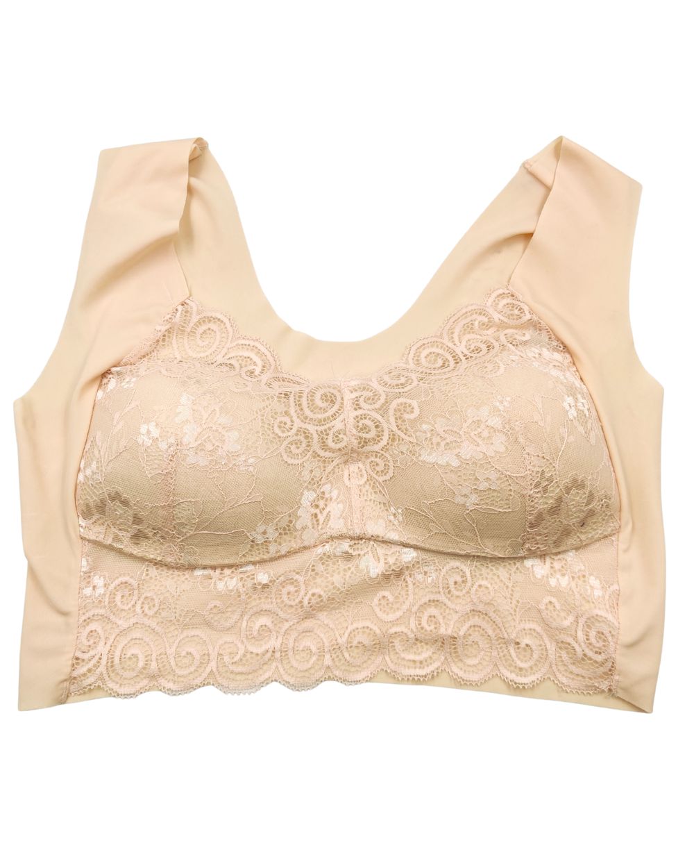 Thrift Queen Cream Bra For Women XXL