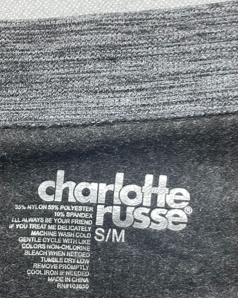 Charlotte Russe Gray Sport Gym tights For Women Medium