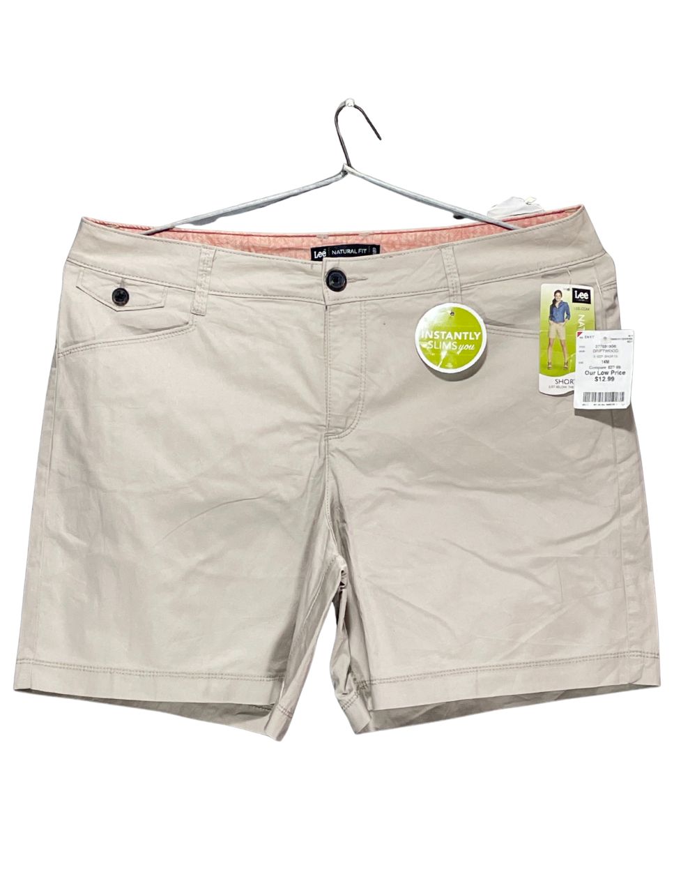 Lee Cream Cotton Short For Women X Large