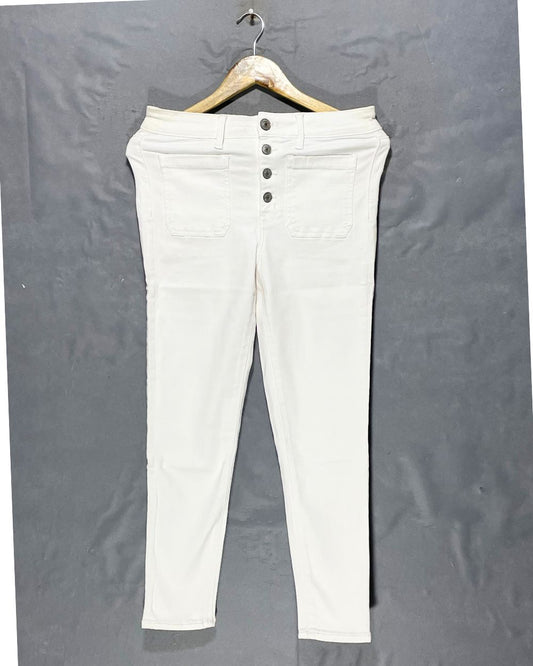 American Eagle White Jeans For Women Medium