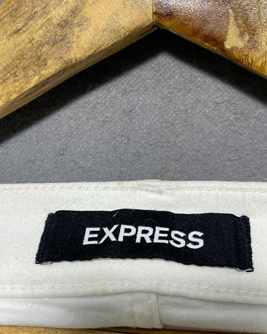 Express White Jeans For Women Medium