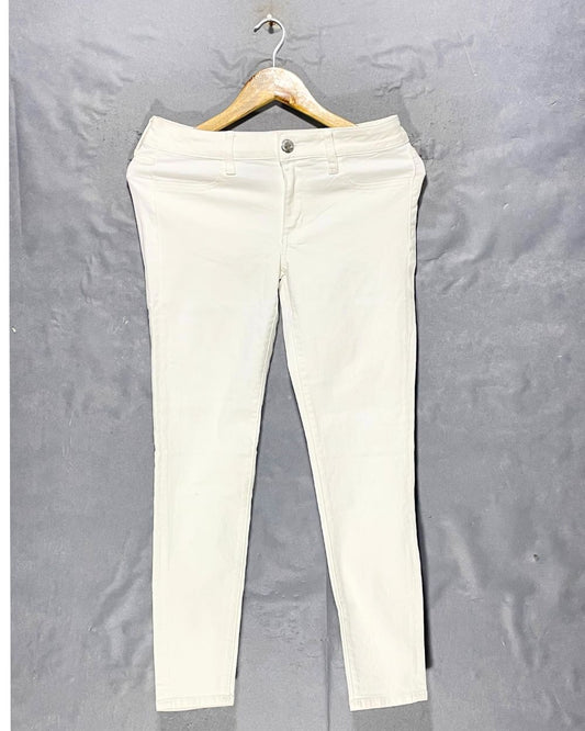 American Eagle White Jeans For Women Medium