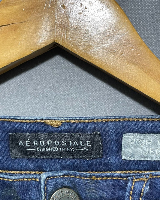 Aeropostale Blue Flare Jeans For Women Small