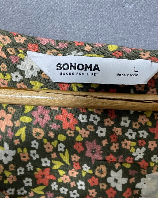 Sonoma Multi Polyester For Women Tops Large