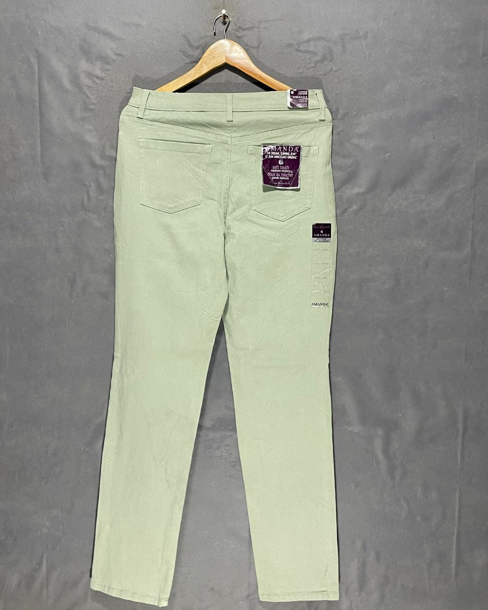 Gloria Vanderbilt Green Jeans For Women Large | ThriftQueen.pk