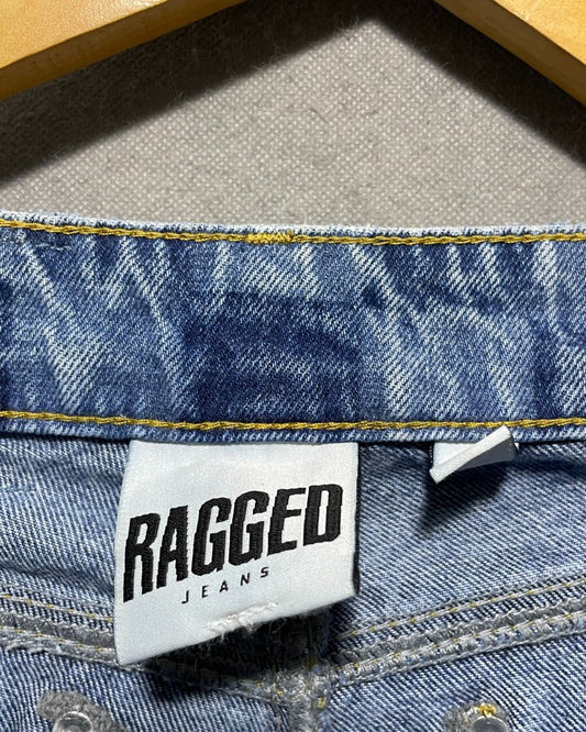 Ragged Blue Jeans For Women Large | ThriftQueen.pk
