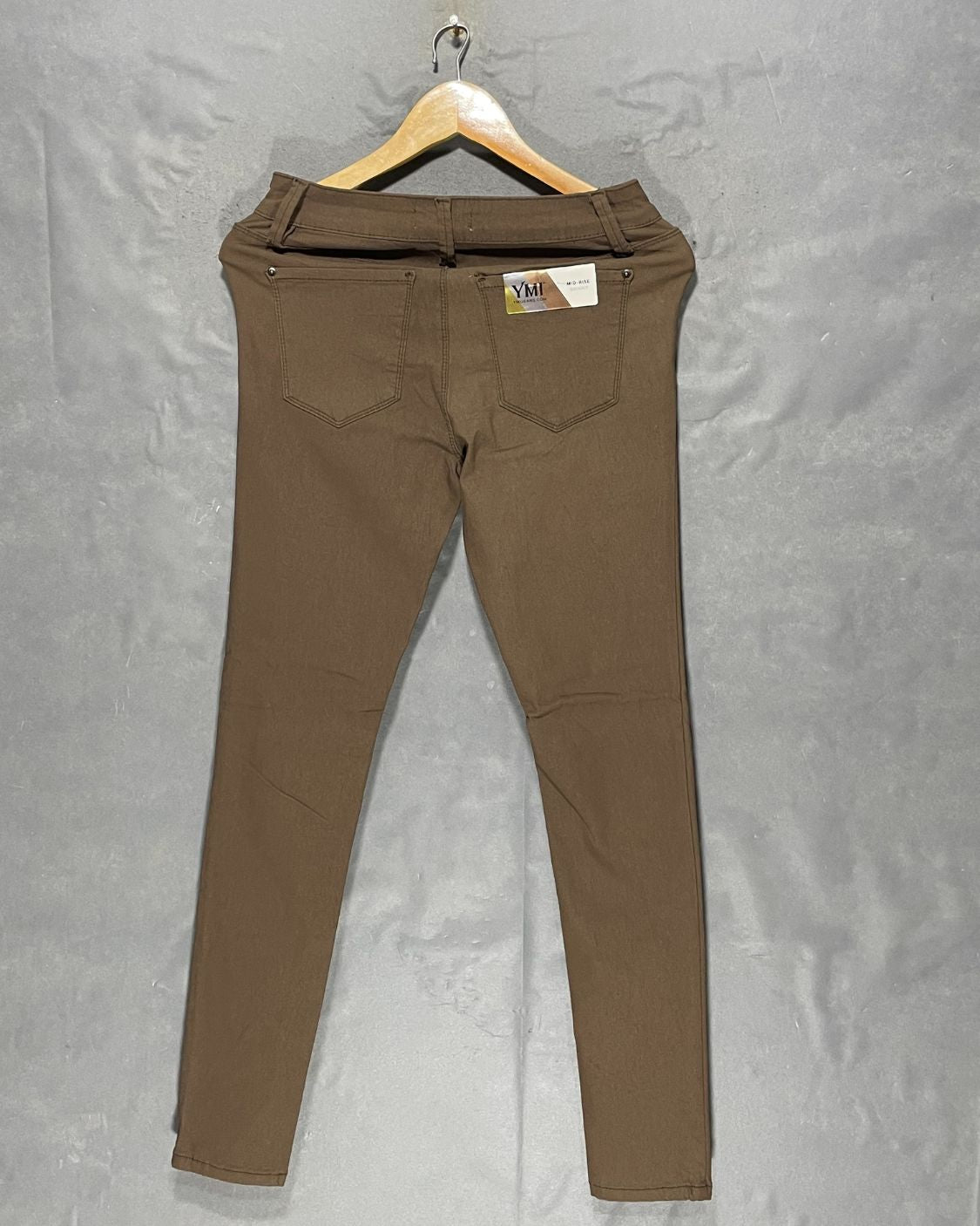 YMI Brown Cotton Jeans For Women M | ThriftQueen.pk