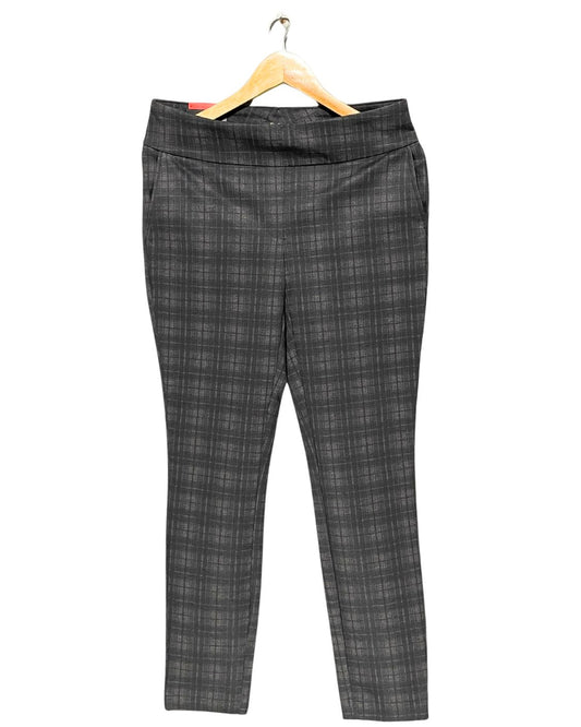 Dalia Gray Polyester Stretch Jeans For Women Large | ThriftQueen.pk