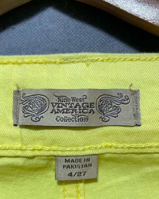 Nine West Yellow Jeans For Women M | ThriftQueen.pk