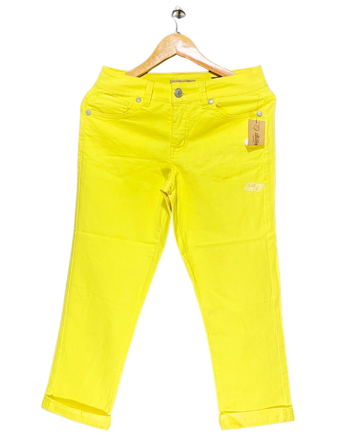 Nine West Yellow Jeans For Women M | ThriftQueen.pk