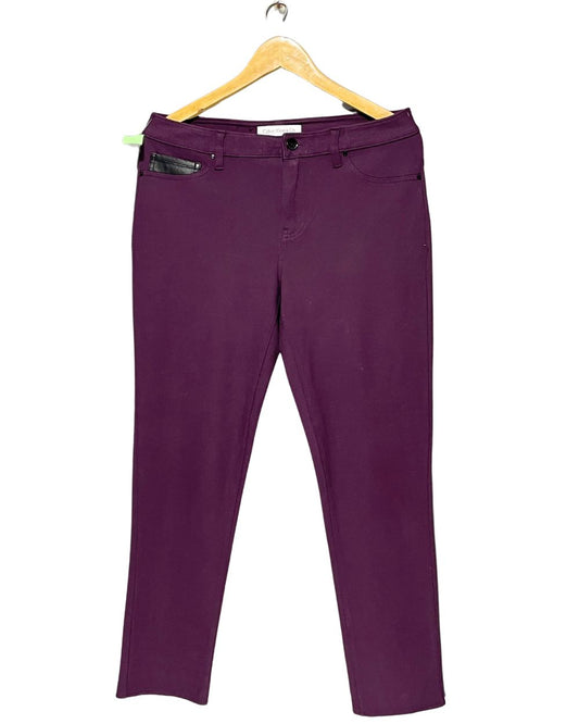 Calvin Klein Purple Jeans For Women Large | ThriftQueen.pk