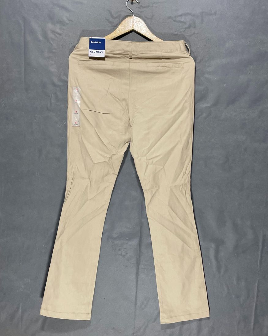 Old Navy Khaki Cotton Jeans For Women M | ThriftQueen.pk