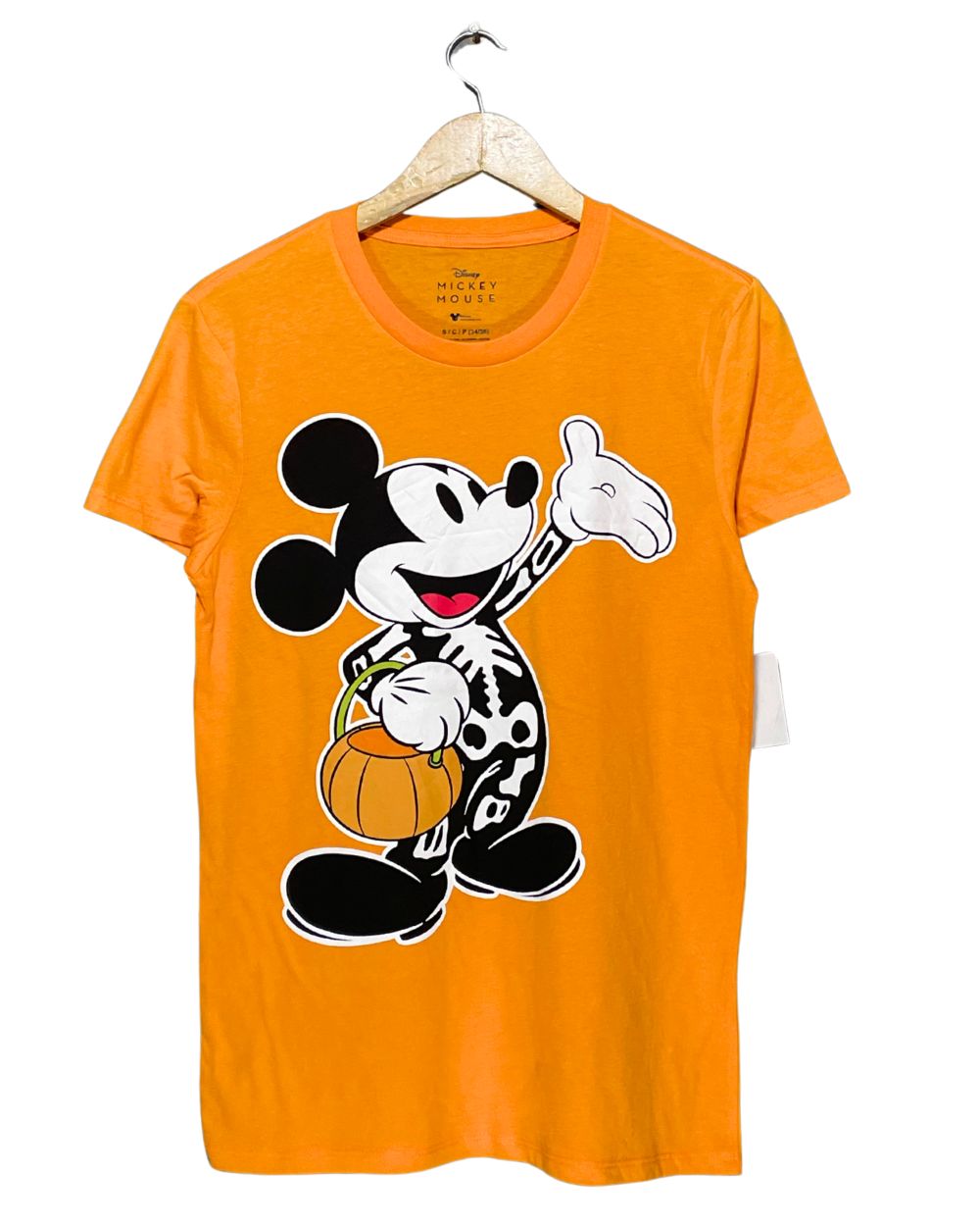 Mickey Mouse Orange Cotton T Shirt For Women S | ThriftQueen.pk