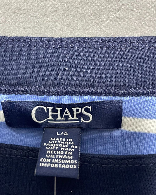 Chaps Blue Cotton T Shirt For Women L | ThriftQueen.pk