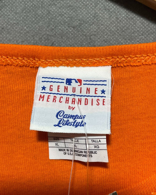 Genuine Merchandise Orange Cotton T Shirt For Women L | ThriftQueen.pk