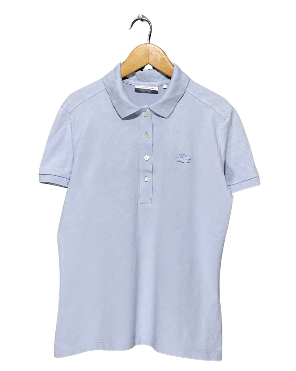 Lacoste Purple Cotton Polo T Shirt For Women M | ThriftQueen.pk