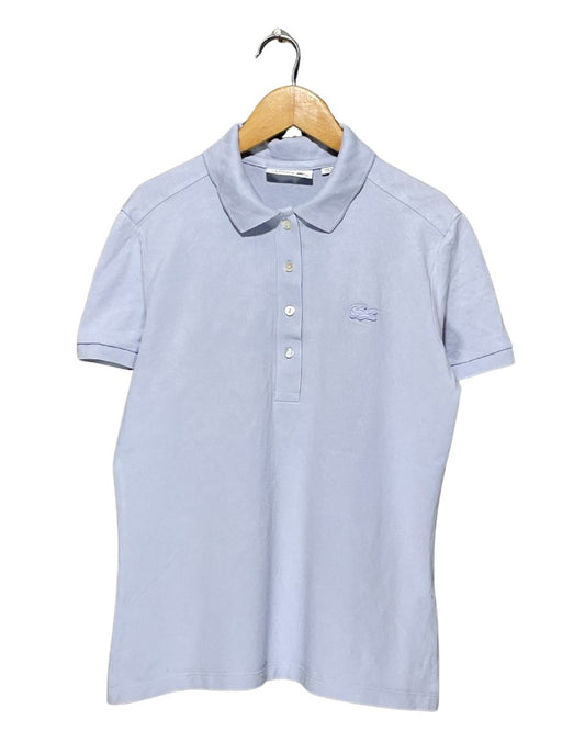 Lacoste Purple Cotton Polo T Shirt For Women M | ThriftQueen.pk