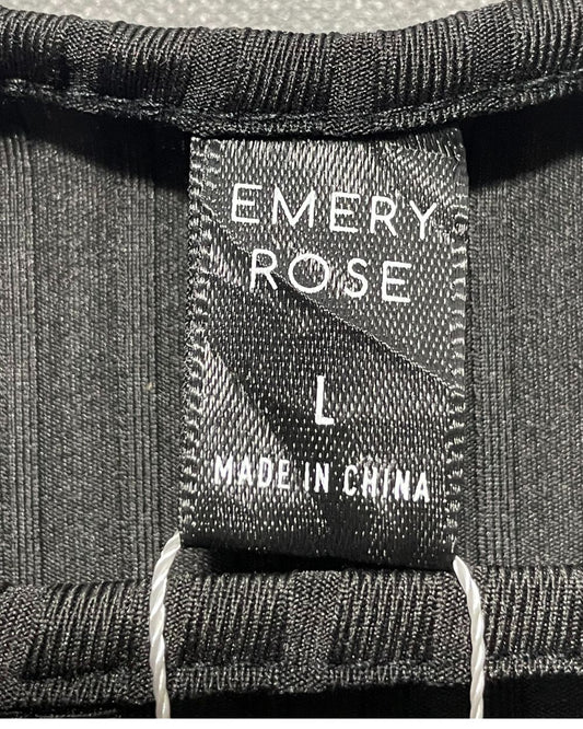 Emery Rose Black Polyester For Women Tops Large | ThriftQueen.pk