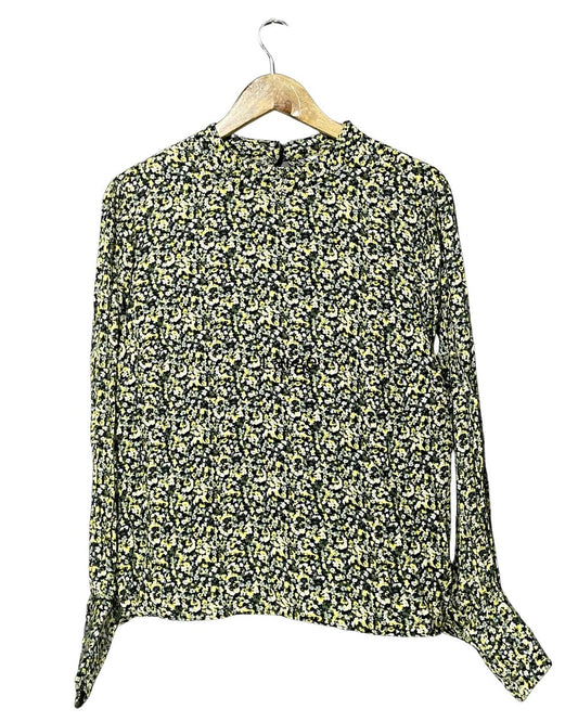 H&M Green Polyester For Women Tops Large