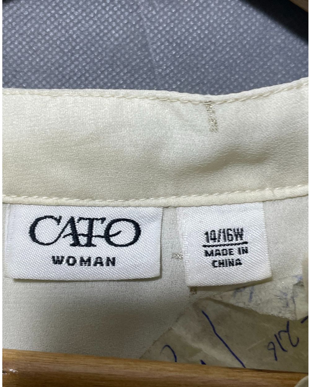 Cato White Polyester For Women Tops Large