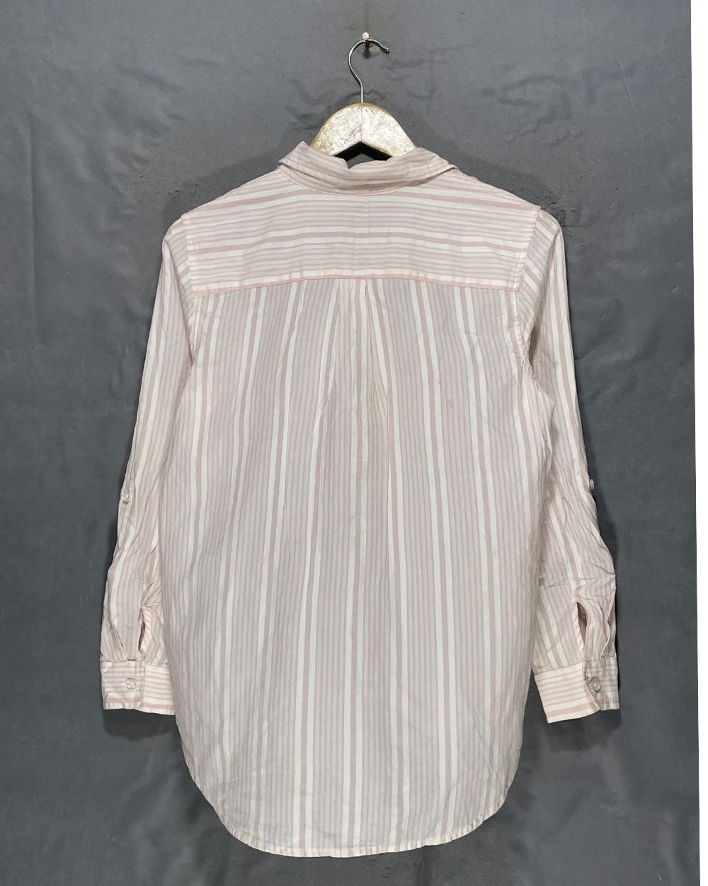 Faded Glory Pink Cotton Shirt For Women Small