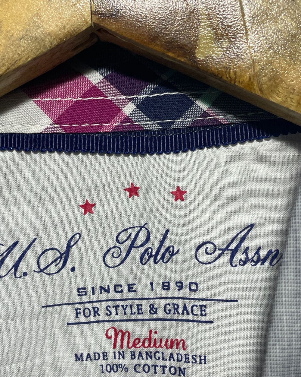 U.S. Polo Assn Gray Cotton Shirt For Women Medium