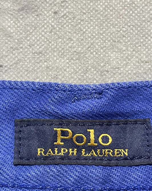 Polo Ralph Lauren Blue Cotton Short For Women X Large