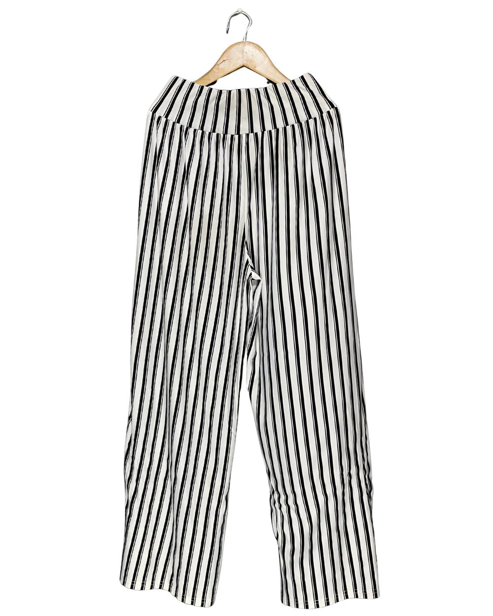 Guilty White Cotton Plazo For Women X Large