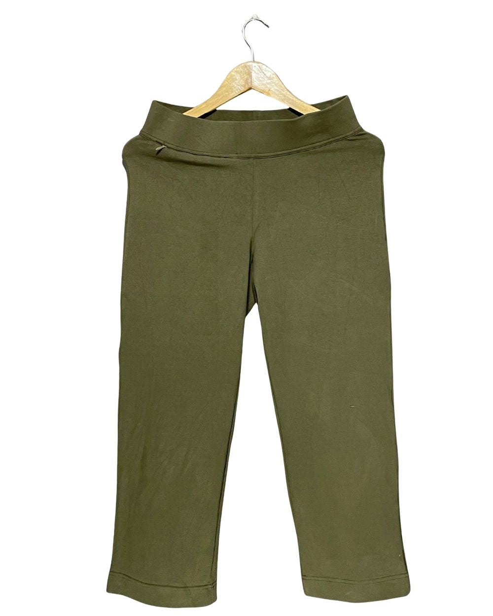 Lands End Green Cotton tights For Women Small