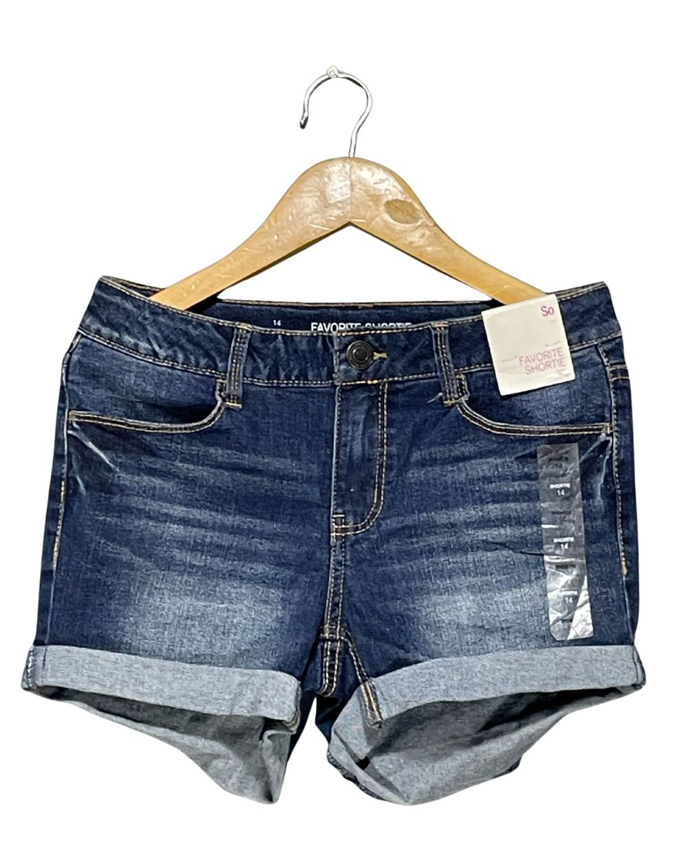 Favorite Shortie Blue Jeans Short For Women Small