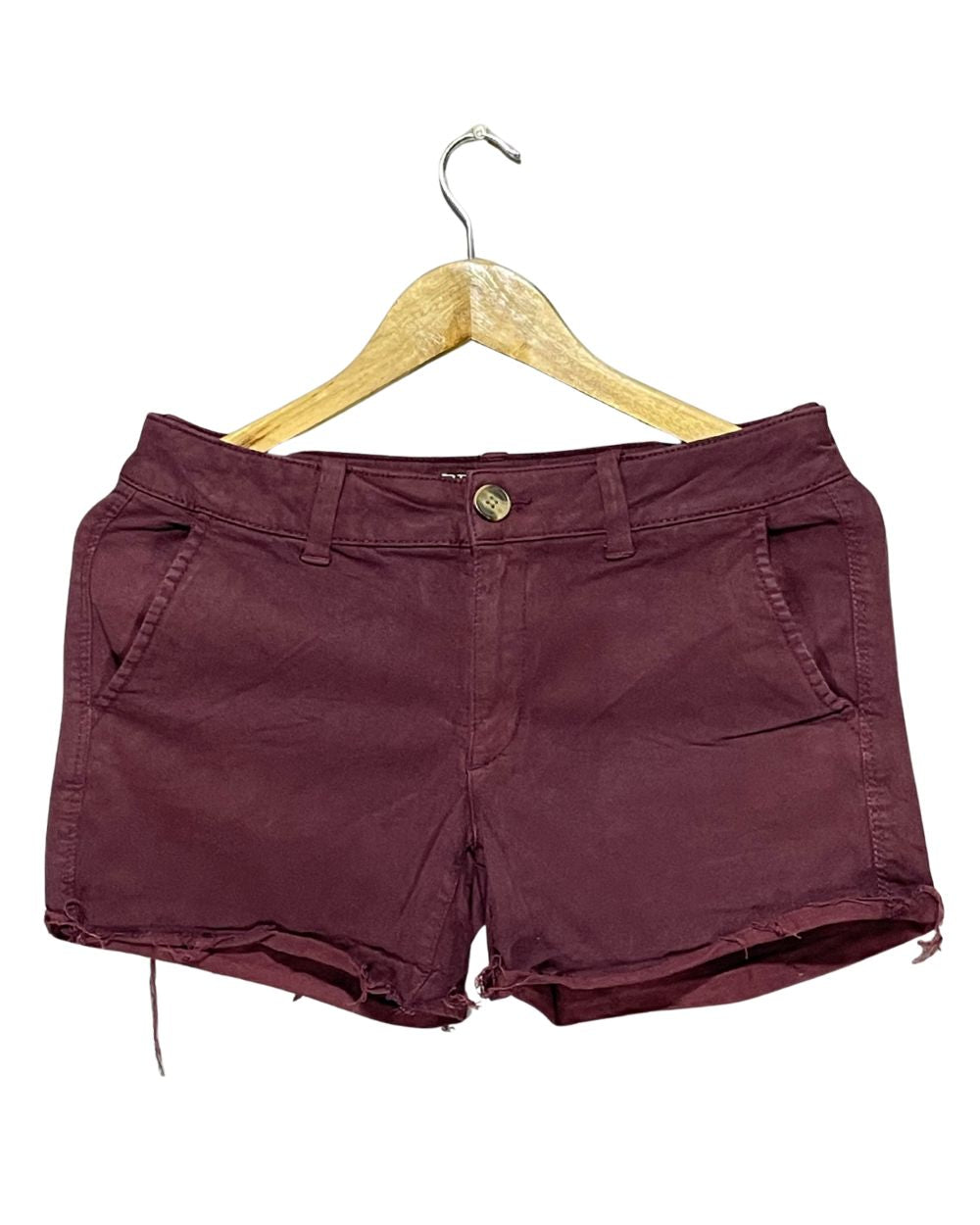American Eagle Maroon Jeans Short For Women Large