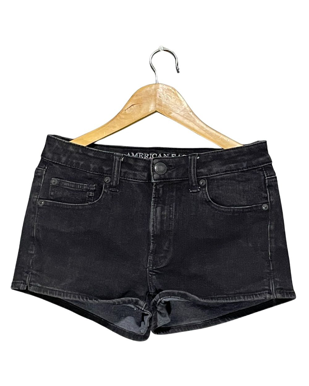 American Eagle Black Jeans Short For Women Medium