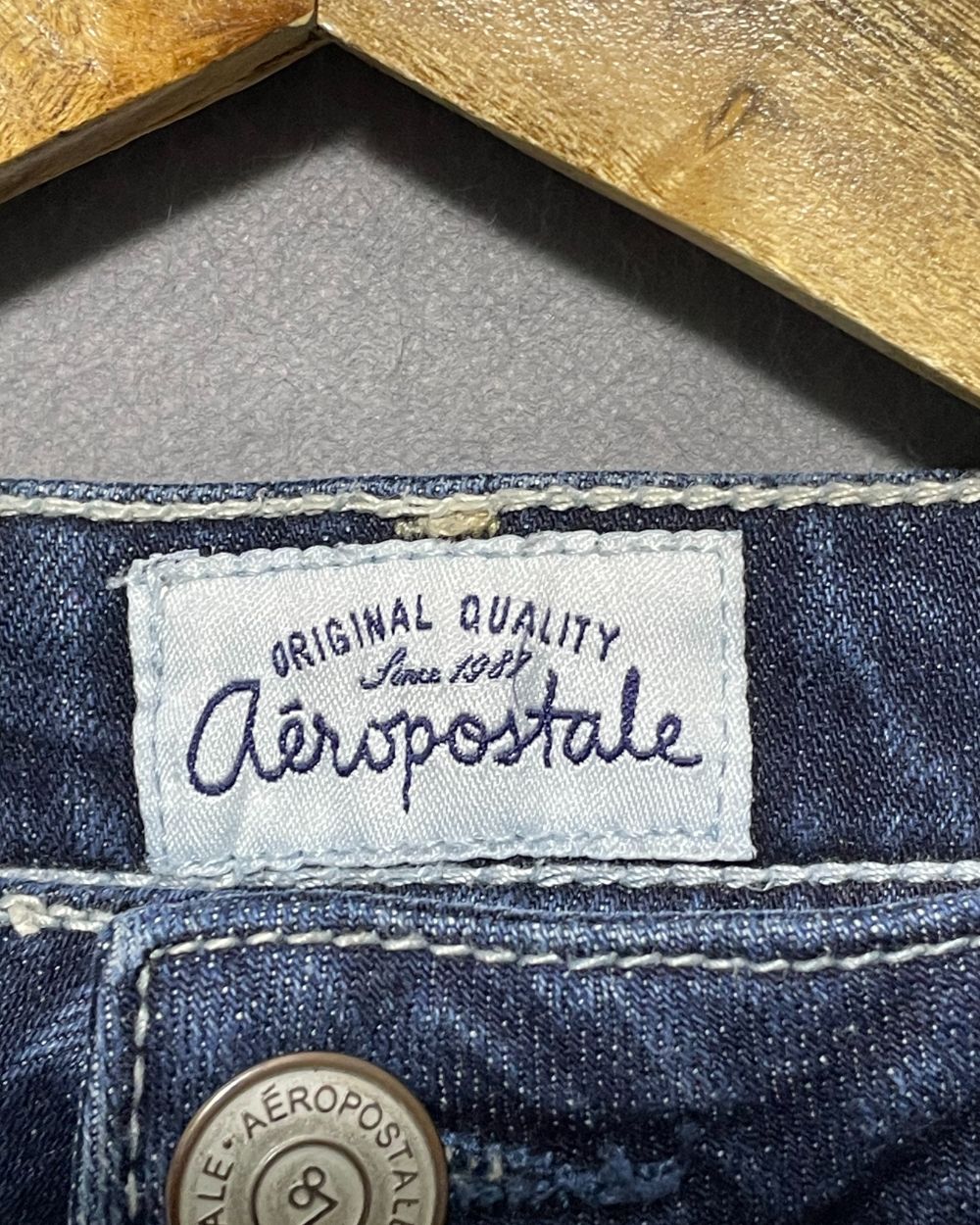 Aeropostale Blue Jeans Short For Women Large