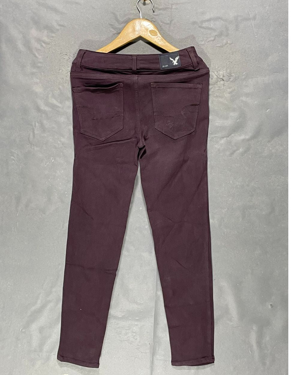 American Eagle Maroon Jeans For Women X Small