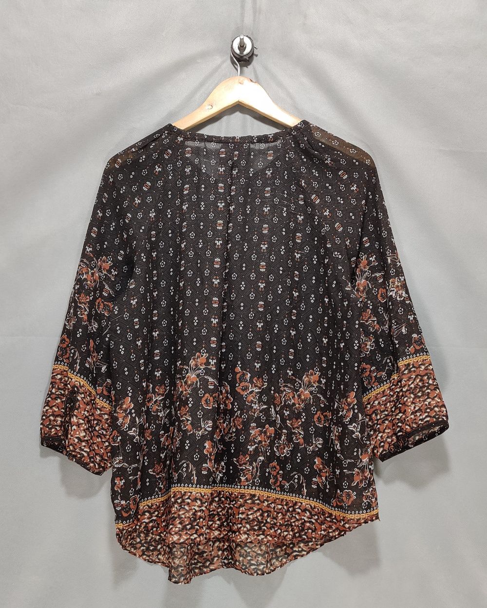 Cato Brown Cotton For Women Crop Top XL