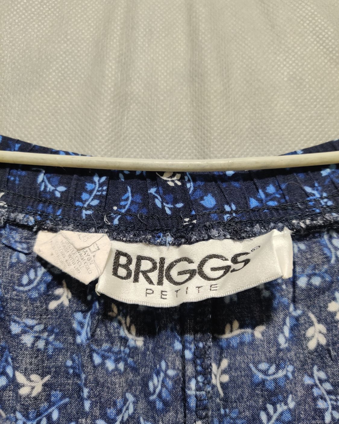 Briggs Blue Cotton Plazo For Women X Large
