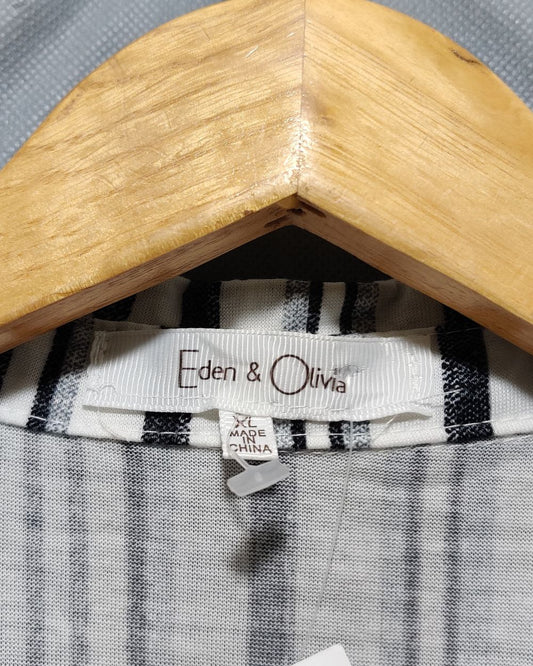 Eden & Oliva White For Women Shirt Shirt XL