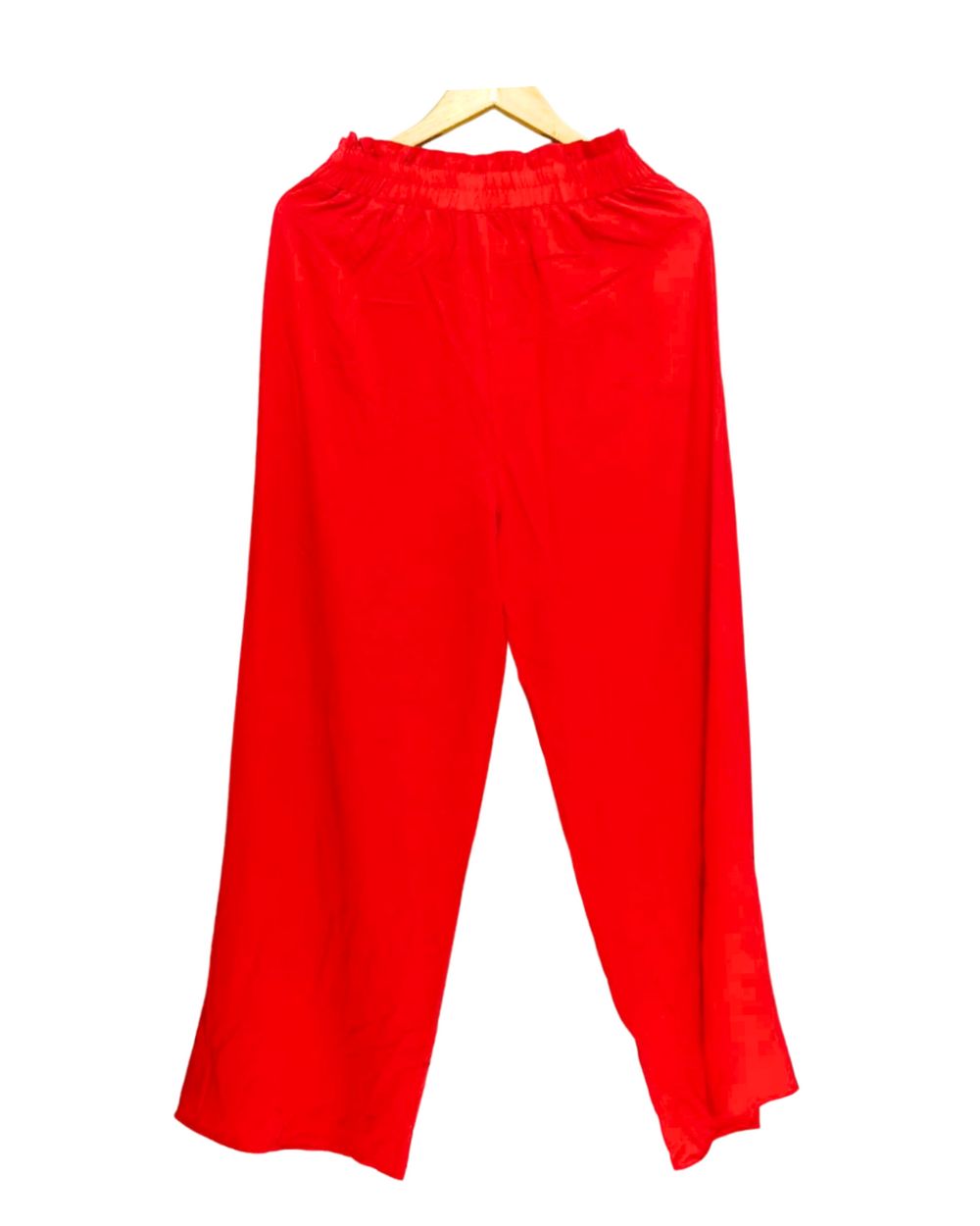 Shein Colour Red For Women Shaffon Plazo Size L