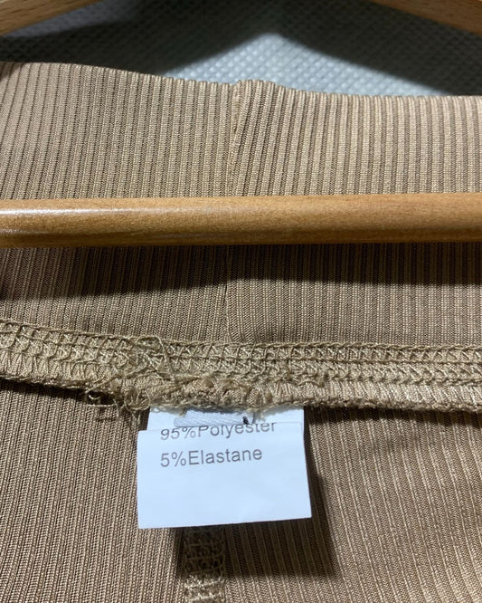 thriftqueen Khaki Sport Gym tights For Women L