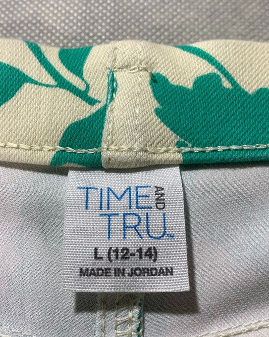 Time & True Green Trousers For Woman 16 Years