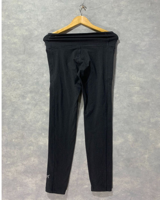 Pink Cozy Black Sport Gym tights For Women