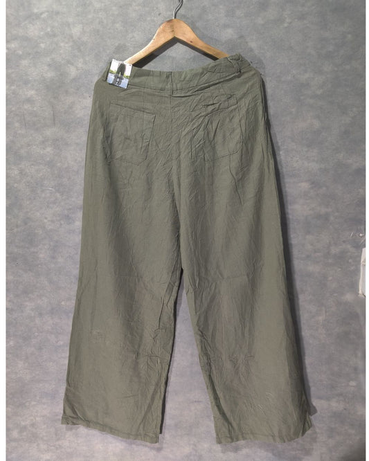 Rewash Black Plazo For Women Large