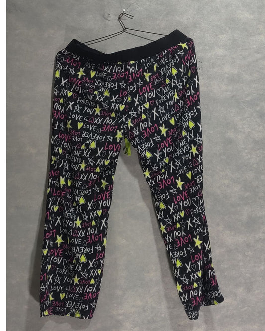 Joe Boxer Black Plazo For Women X Large