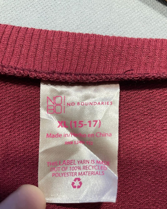 No Boundaries For Women Sweatshirt X Large