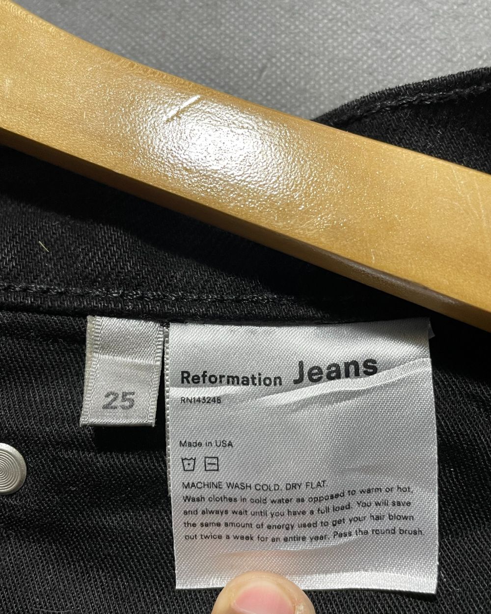 Reformation Black Jeans For Women X Large | ThriftQueen.pk