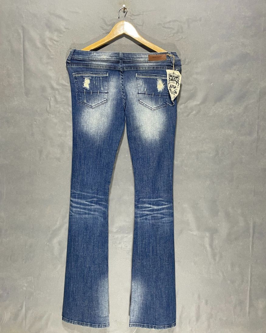 Machine Blue Denim Jeans For Women M | ThriftQueen.pk